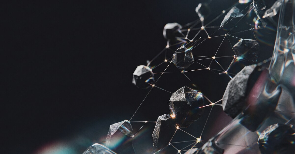 Abstract connected glass forms